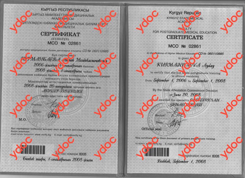 Документы и фотографии - Курманбаева А. М.